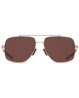 Dita Eyewear Lsa-138 Double-Bridge Pilot Sunglasses - Purple