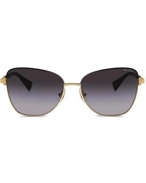 Polo Ralph Lauren Geometric-Frame Sunglasses - Metallic