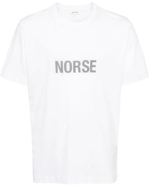 Norse Projects T-Shirt Mit Logo-Print - Weiß