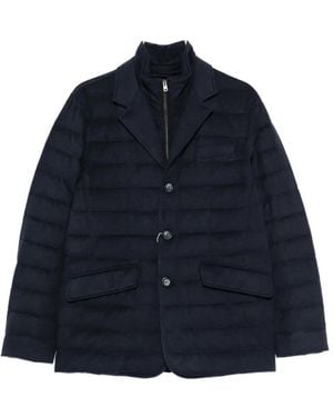 Herno Layered-Effect Padded Jacket - Blue