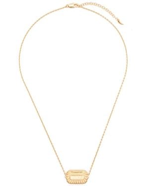 Missoma Love-Engraved Necklace - White