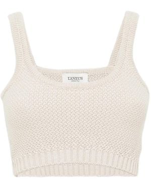 Laneus Knitted Top - White