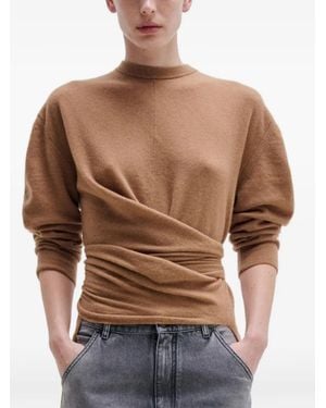 DARKPARK Gia Wickelpullover - Braun