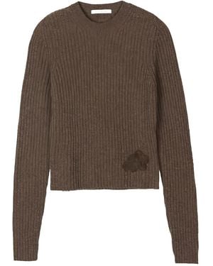 Cecilie Bahnsen Blas Nordic Rib Pullover - Brown