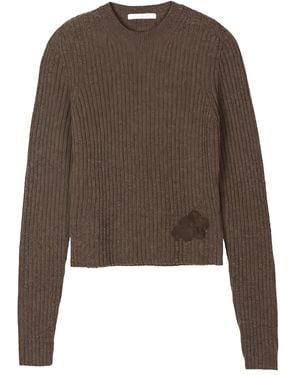 Cecilie Bahnsen Blas Nordic Rib Pullover - Brown