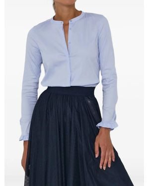 Mos Mosh Mmmattie Ruffle Buttoned Shirt - Blue