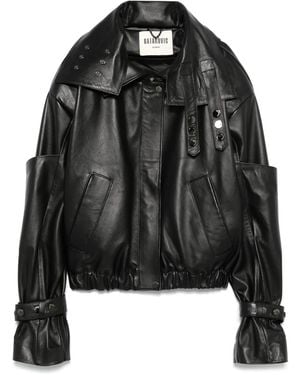 BATAKOVIC Belgrade Leather Bomber Jacket - Black