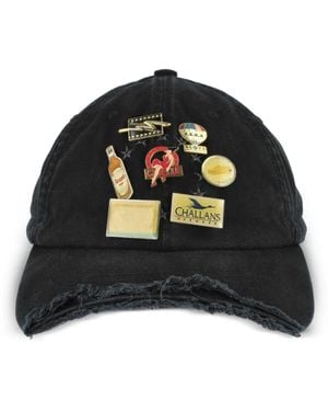 PROTOTYPES Pin-Badge Baseball Cap - Black