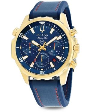 Bulova Marine Star 44Mm Watch - Blue