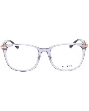 Guess Rectangle-Frame Glasses - White
