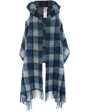 Woolrich Bufanda Estilo Capa Con Capucha - Azul
