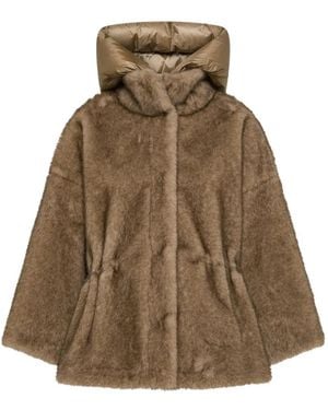Seventy Hooded Faux-Fur Jacket - Natural
