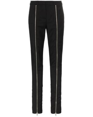 Givenchy Slim Leg Zip Front Trousers - Black