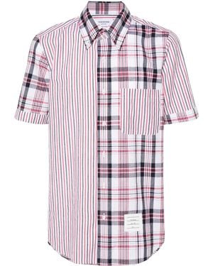 Thom Browne Mix-Pattern Cotton Shirt - Multicolour