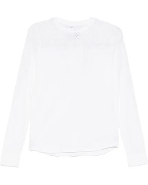 Varley T-Shirt Samia A Maniche Lunghe - Bianco