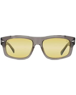 Vuarnet Belvedere Rectangle-Frame Sunglasses - Metallic