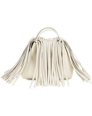 Givenchy Bolso Bombonera Nano Facet Con Flecos - Neutro