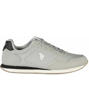 U.S. POLO ASSN. Logo-Embroidered Trainers - White