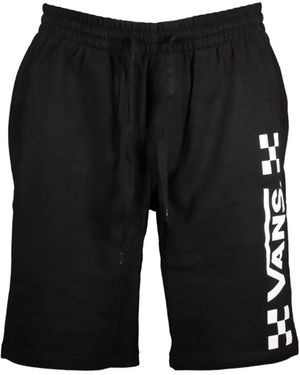 Vans Logo-Print Chequered Shorts - Black