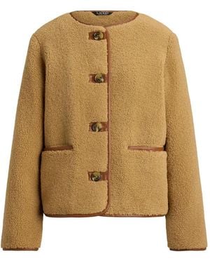 Ralph Lauren Teddy-Texture Jacket - Natural