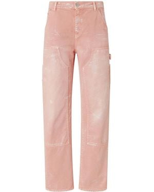 Pinko Embroidered Cotton T-Shirt With Dressed Fox Design - Pink