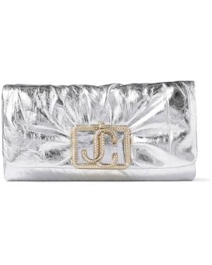 Jimmy Choo Edie Clutch Bag - White