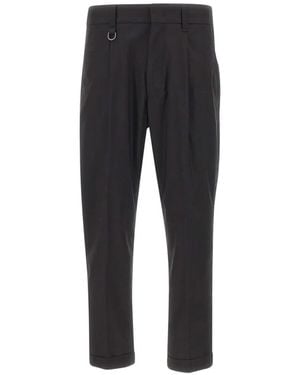 Paolo Pecora Pleated Turned-Up Trousers_At_The_End_Of_The_Product_Name (E.G. 'T-Shirt' 'Tote Bag' Or 'Ankle Boots' *Omit: Conjunctions (E.G - Black