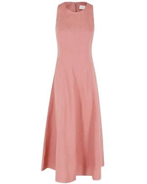 Eleventy Crew-Neck Maxi Dress - Pink