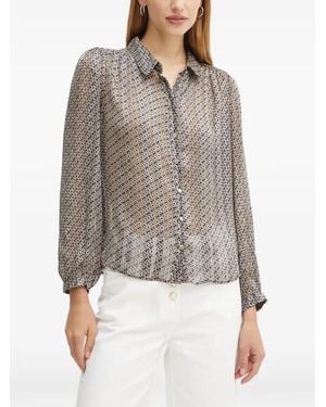 Morgan Hemd Mit Muster - Grau