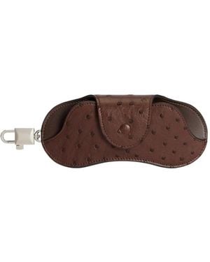 Dolce & Gabbana Leather Eyewear Case - Brown