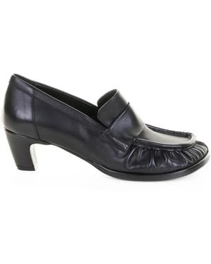 Elena Iachi 50Mm Leather Heeled Court Shoes - Black