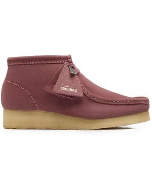Clarks Wallabee Ankle Boots - Purple