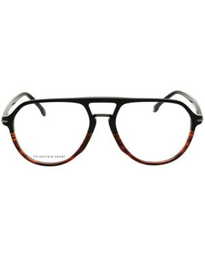Carrera 345 Pilot-Frame Glasses - Black
