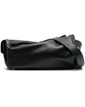 Sunnei Oversized Zip-Up Satchel - Black