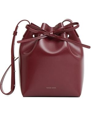 Mansur Gavriel Mini-Tasche Aus Leder - Lila