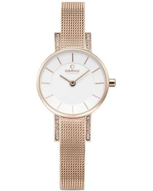 Obaku Lykke Crystal-Embellished 34Mm Watch - White