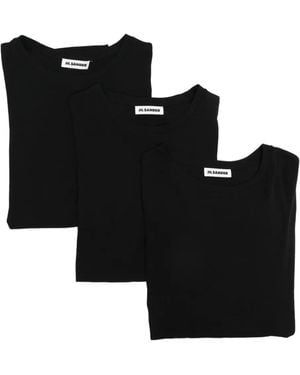 Jil Sander Cotton T-Shirt - Black