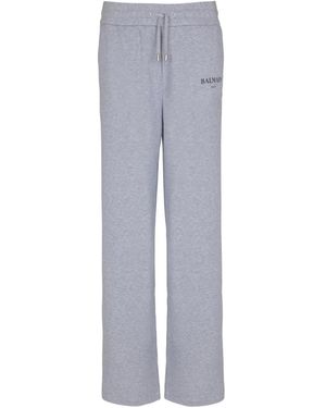 Balmain Trainingsbroek Met Logoprint - Grijs
