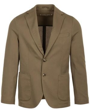 Circolo 1901 Button Single-Breasted Blazer - Green