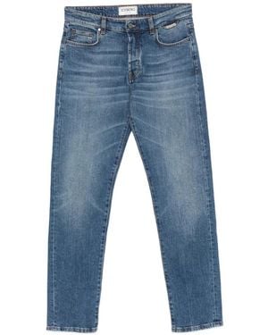 Iceberg Faded Logo-Patch Jeans - Blue