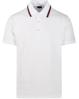 Gucci Web-Stripe Polo Shirt - White