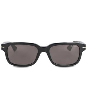 Montblanc Nib Rectangular-Frame Sunglasses - Grey