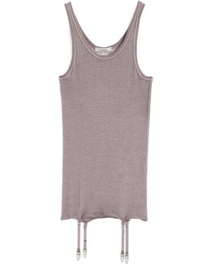 Lemaire Seamless Wool Tank Top - Purple