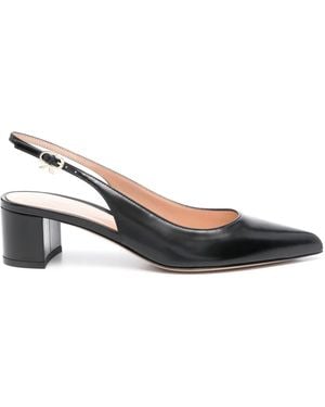Gianvito Rossi Pumps Piper Con Cinturino Posteriore 45Mm - Nero