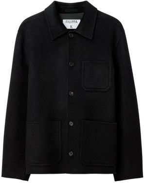 Filippa K Wool Shirt Jacket - Black