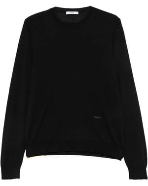 Fendi Pullover Mit Logo-Stickerei - Schwarz