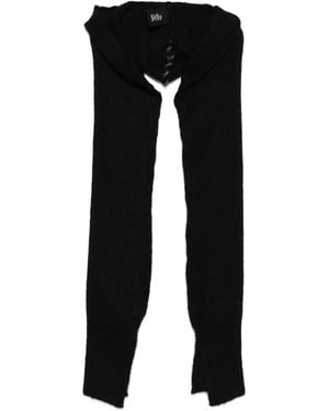 Thom Krom Hooded Alpaca Wool-Blend Scarf - Black