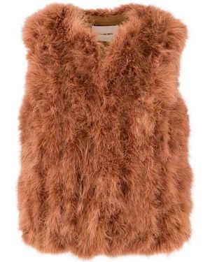 Yves Salomon Gilet À Design Matelassé - Brown