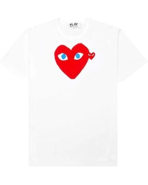COMME DES GARÇONS PLAY T-Shirt À Imprimé Cœur - Rouge
