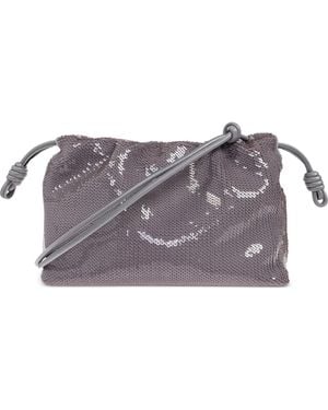 Loewe Bolso de hombro con lentejuelas - Gris
